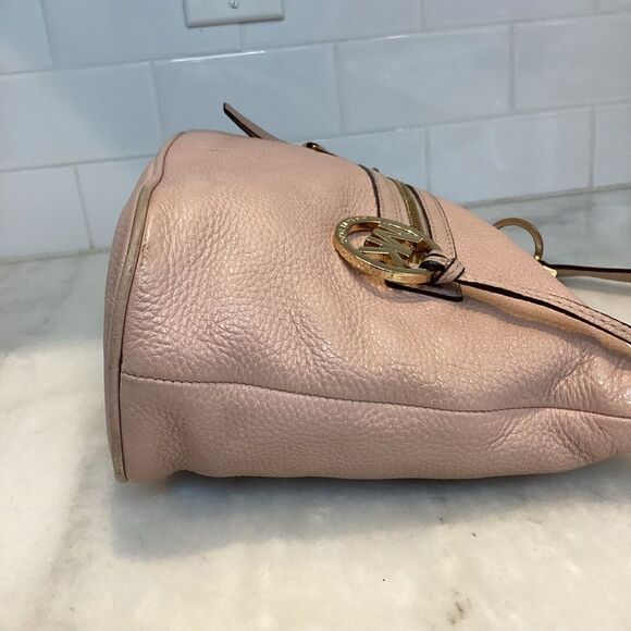 Michael Kors Rhea Medium Pebbled Leather Convertible Shoulder Bag - Picture 6 of 15